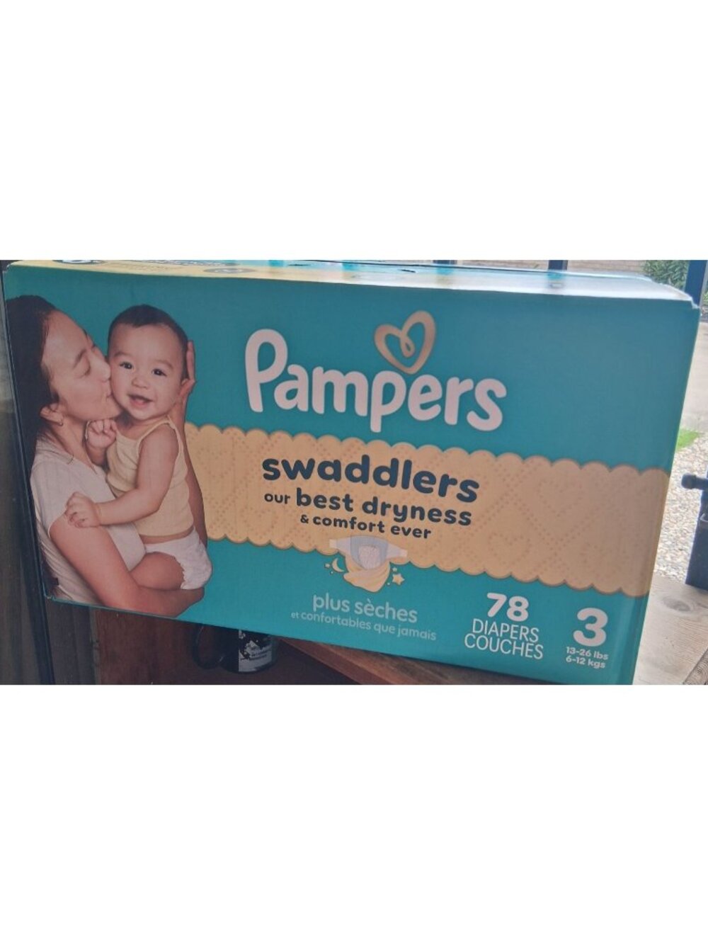 39 Count Pampers Swaddlers Size 3 Baby Diapers (13-26 lbs) 1/2 Case